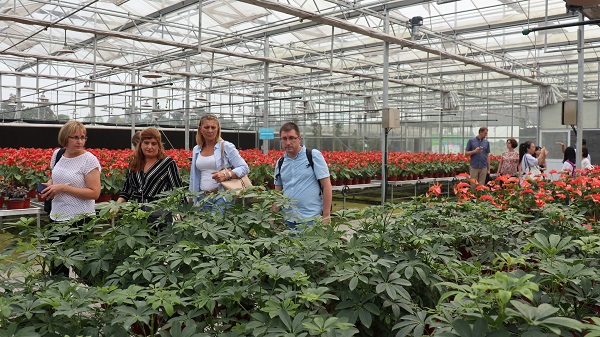 研建班一行来到由玛雅吧与萧山农科所结合搭建的现代农业产业园进行调查