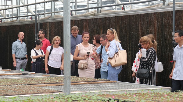 研建班一行来到由玛雅吧与萧山农科所结合搭建的现代农业产业园进行调查